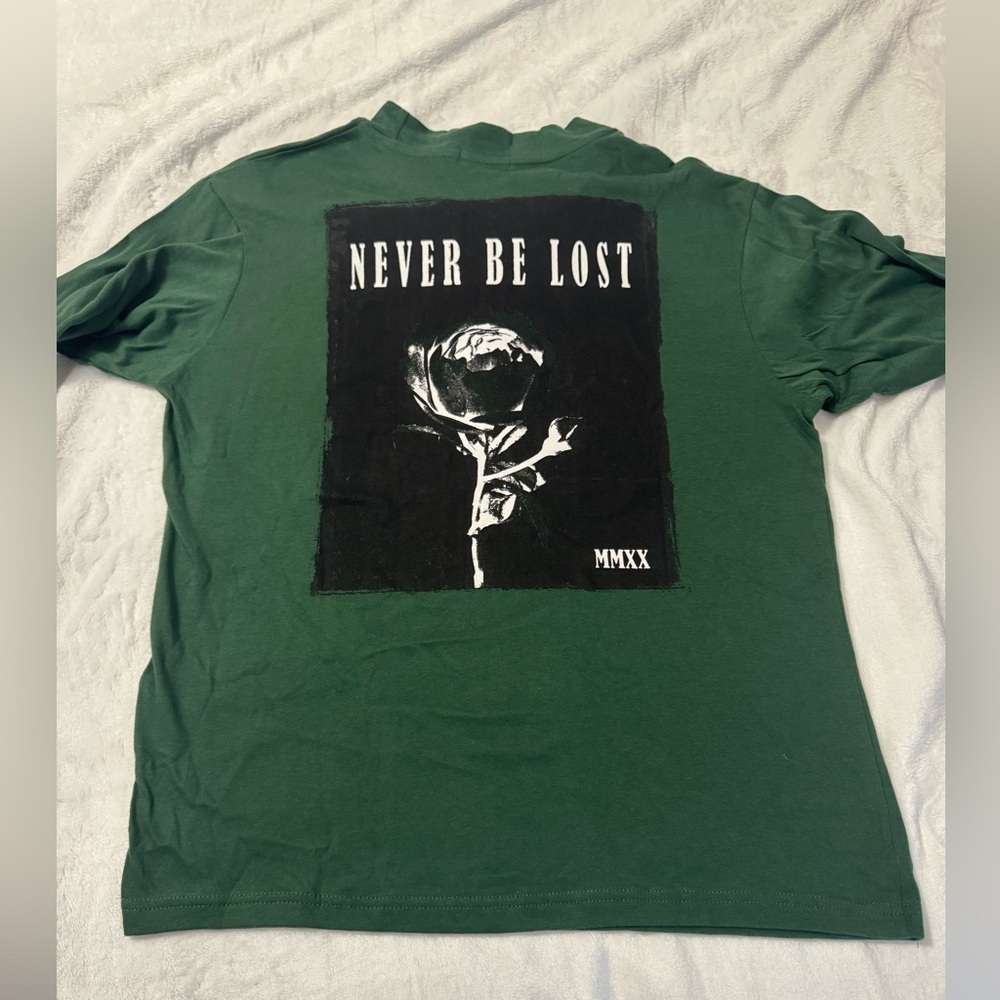Bolomgaro Trevor Green Never Be Lost Long Sleeve Men’s Tee Size XS - Picture 1 of 7
